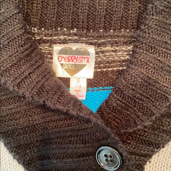 Cherry Stix Girls Short Sleeve Sweater Dress - Picture 3 of 6